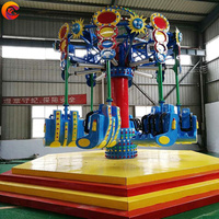 Produits populaires intérieur extérieur parc d'attractions manèges rotation aéroportée tir double chaise volante jet en spirale