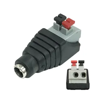 5.5*2.1mm Female Plug 12V/24V 2Pin Push DC Power Connector