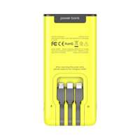 Batería Externa Portátil Universal de 6000mAh con Triple USB y Carga Rápida para Teléfonos Inteligentes