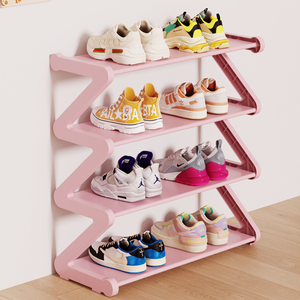 <span class=keywords><strong>Zapatero</strong></span> Moderno de 4 Niveles en Forma de Z, Plegable, Impermeable, Ahorra Espacio, de Pie, para Sala de Estar, Dormitorio o Entrada - Product Image 5