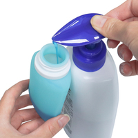 Accessoires de voyage 4 en 1, 90 ml, sans BPA, portables, faciles à transporter et à presser, kit de flacons cosmétiques vides en silicone de taille voyage