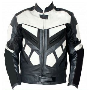 เสื้อแจ็กเก็ตหนังสำหรับผู้ชายเสื้อแจ็กเก็ตหนังสำหรับแข่งมอเตอร์ไซด์ของผู้ชายสินค้าออกใหม่ - Product Image 1