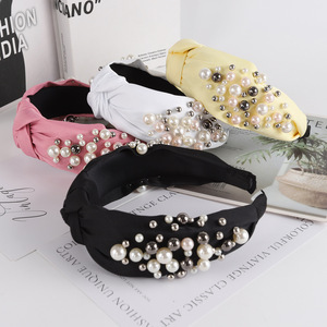 ZhenXi Wide Pearl Headband For Women Fresh Sweet Style Headdress With Gift Box Birthday Valentine's Day Gift - Product Image 4