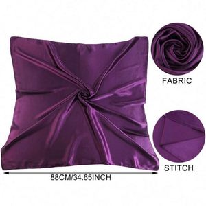 Turban uni pour femme en gros – 25 couleurs disponibles – Sensation de luxe en satin – Tendance et multifonctionnel pour l'extérieur - Product Image 4