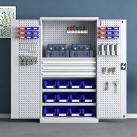 Armoire à outils métallique robuste personnalisable, boîte de rangement pour quincaillerie à double porte et armoire à outils de sécurité pour atelier d'usine