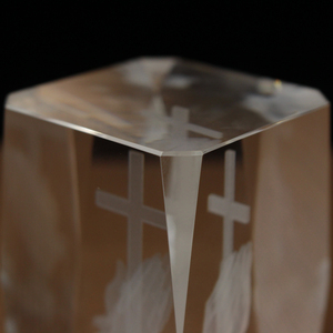 Cristal religieux en forme de cube 3D, souvenirs de baptême pour bébé - Product Image 5