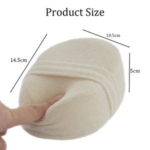 Éponge exfoliante naturelle ovale pour le corps, brosse de bain, gommage corporel, éponge loofah - Product Image 6