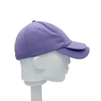 Casquettes de Baseball violettes à Double pont, à la mode, avec Logo brodé personnalisé