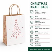 Sacs en carton blanc personnalisés avec poignée en corde, sacs cadeaux de Noël avec impression dorée en feuille d'or, vente en gros directe d'usine