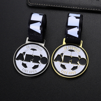 Fabrication directe de médailles en métal en alliage de zinc Médaille de football Football Badminton Sport Métal Trophées et médailles sur mesure