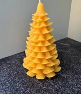 Luxury Hand-Poured Christmas Tree Wax Candle Non-Toxic for Holiday Diwali Ramadan Home Decoration & Festive Occasions - Product Image 3