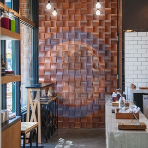 SHENGHANG Panneau mural moderne en bois <span class=keywords><strong>de</strong></span> caoutchouc 3D <span class=keywords><strong>à</strong></span> arc concave, imperméable, ton café <span class=keywords><strong>au</strong></span> lait, neutre et chaud, pour <span class=keywords><strong>tête</strong></span> <span class=keywords><strong>de</strong></span> <span class=keywords><strong>lit</strong></span> <span class=keywords><strong>de</strong></span> salon, facile <span class=keywords><strong>à</strong></span> poser - Product Image 3