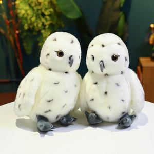 Venta al por mayor simulación búho juguetes de <span class=keywords><strong>peluche</strong></span> animales de <span class=keywords><strong>peluche</strong></span> <span class=keywords><strong>blanco</strong></span> personalizado ojos brillantes decoración del hogar - Product Image 5