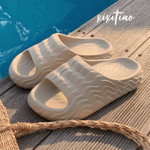 XIXITIAO pareja hombre zapatilla baño chino tradicional interior blanco casa zapatillas toboganes impermeables ninguno deslizamiento zapatillas planas