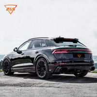 Kit carrosserie pour Audi Q8 Facelift style ABT 2019-2023, kit aérodynamique en fibre de carbone