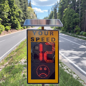 Led kỹ thuật số phản chiếu nhôm giao thông Đăng <span class=keywords><strong>Board</strong></span> với Radar giới hạn tốc độ cảnh báo cho đường bộ an toàn trên bán - Product Image 5