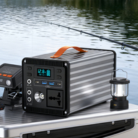 Station d'alimentation portable d'extérieur 200W 300W 400W 500W, grande capacité, charge rapide, générateur solaire MPPT pour camping et situations d'urgence