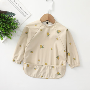 Bavoir d'alimentation à manches longues, tablier de peinture, smock imperméable, bavoirs pour bébé - Product Image 2