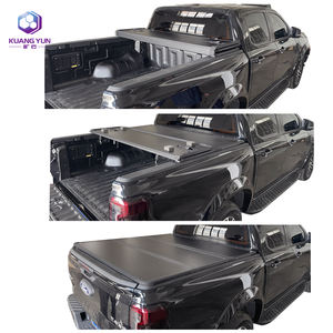 Kunden spezifische dreifach gefaltete Persenning für Ford F150 2015-2020 5,5 Fuß LKW-Ladefläche Einziehbare und wasserdichte manuelle Verriegelung funktion - Product Image 4