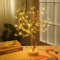 Bestseller Mini LED Künstlicher Baum Licht USB & Batteriebetriebene Tischlampe Schlafzimmer Hochzeit Weihnachten Atmosphäre Deko Nachtlicht