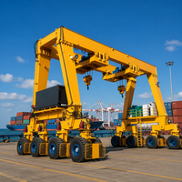 Grue portique sur pneus sans rail de 70 tonnes à palan électrique, pour nouvelle construction, fourniture directe du fabricant