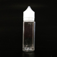 Flacon compte-gouttes en PET carré 10ml 15ml 20ml 30ml 40ml 50ml 60ml 80ml 100ml 120ml Flacon compte-gouttes en plastique PET à presser pour usage liquide