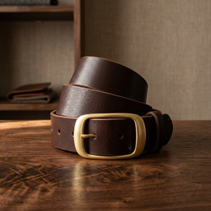 Cinturones de Cuero Genuino de Vaca con Hebilla de Acero de Lujo Vintage BS INTERNATIONAL, Impresión por Transferencia de Calor, Logotipo Personalizado, Color Sólido - Product Image 1