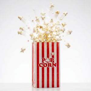 <span class=keywords><strong>Popcorn</strong></span>-Beutel aus Papiermaterial Lebensmittelaufbewahrung Geschenkverpackung Anpassbare Kraftpapiertüten - Product Image 1