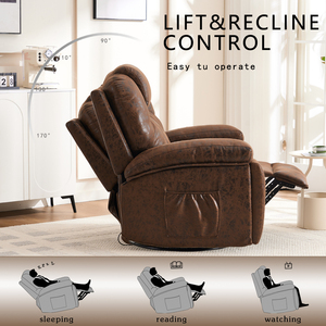 Hiện đại Ergonomic xoay ngồi có thể ngả ghế massage Tính năng 2 cup chủ sở hữu túi bên cho rạp hát tại nhà phòng khách kim loại vải - Product Image 4