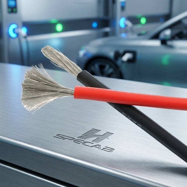 EV Charging Station Accessory Wire 600V Silicone Cable, High-Flex Tinned Copper Lead for Electric Vehicle Power Management