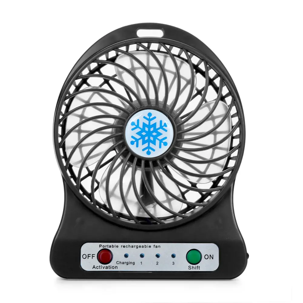 Mini ventilador de refrigeración con batería y luz, producto en oferta, 2022