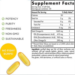 Suplemen Gel Lembut Minyak Ikan Laut Dalam <span class=keywords><strong>Omega</strong></span> <span class=keywords><strong>3</strong></span> 1000Mg Dha <span class=keywords><strong>12</strong></span> Epa <span class=keywords><strong>18</strong></span> Kapsul Lunak - Product Image 4