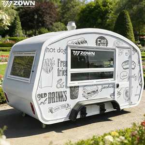 Carrito de Comida Eléctrico de 4 Ruedas de Estilo Moderno con Certificación CE, Restaurante Móvil, Camión de Tacos, BBQ y Snacks para Venta en Mercados Callejeros - Product Image 1