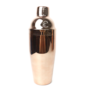 Bán buôn 10 cái mixology bartender Kit barware thanh công cụ Rose Gold thép không gỉ Cocktail Shaker Set với phong cách tre đứng - Product Image 4