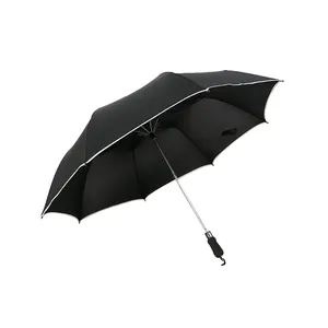 2 접는 우산 자동 열기 EVA 소프트 핸들 비 우산