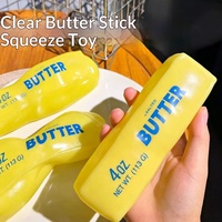 Nouveau jouet à presser en caoutchouc malléable, style bâton de beurre souple inspiré de la vaseline, anti-stress et de décompression pour les jeunes