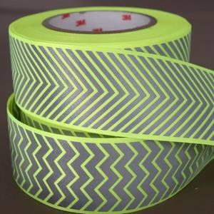 Newsole Custom Fluorescerende Gele Zilveren Brede Visgraat Reflecterende Hittetransfer Tape PET Materiaal Hoge Helderheid Glazen Kralen - Product Image 2