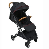 Poussette Métallique Transfrontalière Pliable Légère et Simple pour Bébé, avec Positions Assise et Allongée, pour Nouveau-né et Enfant, Quatre Roues, Capacité de Charge 20KG, 0-6 Ans