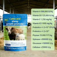 Prémélange d'engraissement Qianbai Sheng de haute qualité à 0,1 % pour une croissance rapide des bovins et des chevaux, origine Henan, emballage en sac