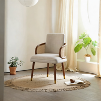Chaises de salle à manger simples et modernes, chaises à dossier décontracté en rotin, chaises de table à manger nordiques, chaises de café, tabourets d'hôtel