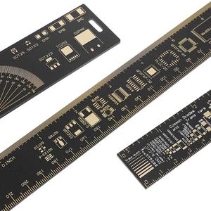 Règle PCB multifonctionnelle 3 types en 1 (15 cm, 20 cm, 25 cm) – Outil de mesure pour résistances, condensateurs, puces IC, <span class=keywords><strong>SMD</strong></span>, diodes et transistors - Product Image 4