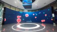 Affichage LED flexible à haute luminosité VORTEX pour intérieur, module P2 souple et pliable pour mur publicitaire commercial en intérieur, supermarché