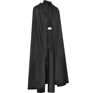 Halloween Jedi Knight Luke <span class=keywords><strong>Skywalker</strong></span> Cosplay Negro Batalla traje Top pantalones capa conjunto completo disfraz - Product Image 5