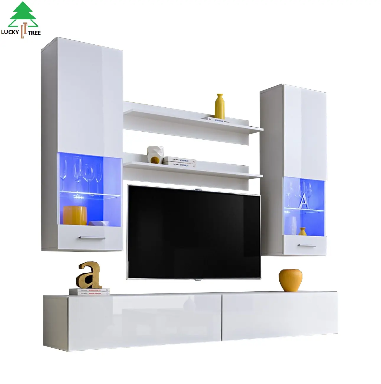 modern led white tv stand wall units furniture designs set wooden cabinet