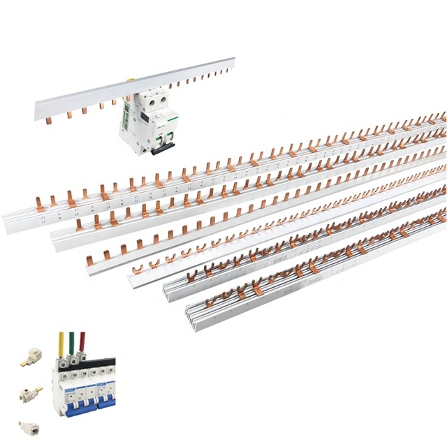 Chaer 2022 Factory Hot Sale High Quality Red Copper Busbar 63A-100A 1P 2P 3P 4P for Power Distribution Equipment