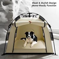Tente de camping d'été pour animaux de compagnie, portable, pliable rapidement et automatiquement, tipi pour chats d'intérieur et petits chiens avec clôture ventilée