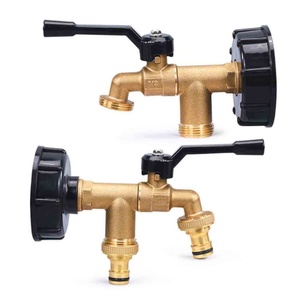 Raccord rapide pour baril d'eau de pluie, double raccord S60 x 6, pour barils IBC de 1 tonne, vanne pour barils IBC, raccords pour barils IBC, adaptateur rapide pour tuyau de jardin - Product Image 3