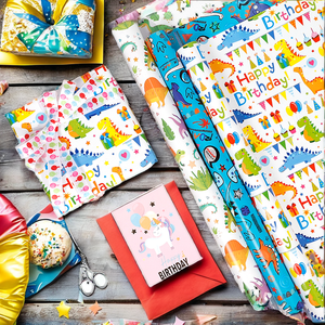 High Quality Wholesale 80g Christmas Art <b>Paper</b> 43*300cm Disposable Silicone Luxury Custom Birthday Gift <b>Wrapping</b> <b>Paper</b> Roll - Product Image 2