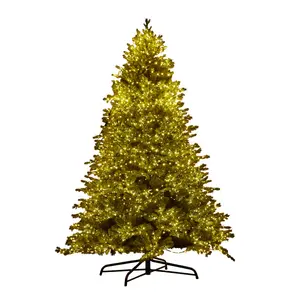 High Quality Simulation PVC 3m 180 cm Outdoor Green Yellow White Pink Big Christmas Tree with Decoration