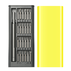 Herramientas de mano Desbloqueo Equipo abierto Teléfono móvil Juego de destornilladores de precisión 25 en 1 Aleación de aluminio multiusos Gris 28PCs - Product Image 1